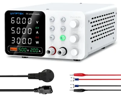 Productafbeelding van Laboratoriumvoeding 60V 5A Regelbaar, Voedingsapparaat met 3 Geheugenfuncties
