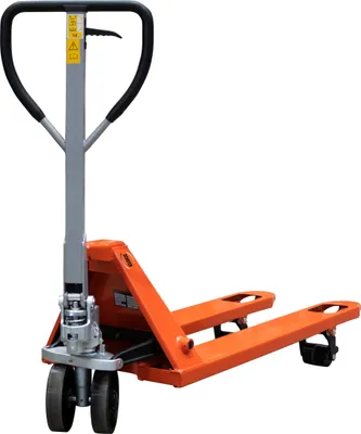 Produktbild von Schefer Gabelhubwagen Premium mit Schnellhub und Polyurethan Lenkräder und single Gabelrollen Tragkraft 2500kg