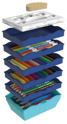 Produktbild von Pelikan Kreativfabrik Buntstifte, Schwarz, Blau, Braun, Grün, Orange, Pink, Rot, Gelb, 8 Stück(e)