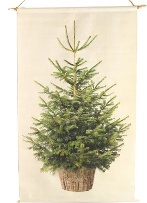 Produktbild von Countryfield Wandtuch Weihnachtsbaum mit LED - 60 x 110 cm