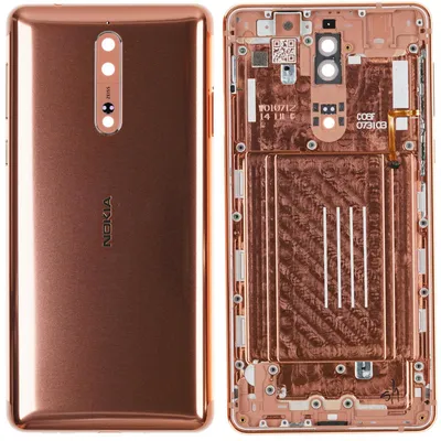 Produktbild von Nokia 8 Backcover + Kameraglas, Gold