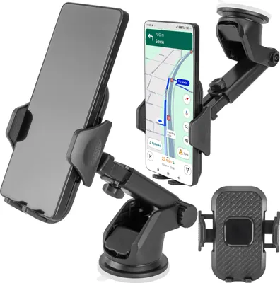 Image de Support pour téléphone portable KRABO noir, pivotant à 360°