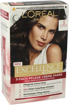 Produktbild von Loreal, Excellence Creme, Haarfärbemittel 3, 1 Stück