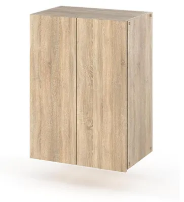 Image de STIV Möbel | Armoire de toilette suspendue Chêne Sonoma 40x60x25 cm | 2 portes et 2 étagères | Armoire murale étroite