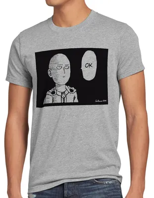 Produktbild von BaumwolleCloud Saitama OK Manga Herren T-Shirt One Punch OPM