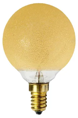 Produktbild von Merkur Glühbirne G60 Globe 60W E14 Eiskristall Bernstein Glühlampe warmweiß dimmbar
