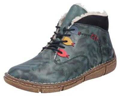 Zdjęcie produktu dla Sznurowane, wciągane i zapinane buty Rieker w kolorze zielonym, rozmiar 38