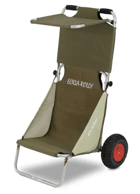 Produktbild von Eckla Beach-Rolly mit Sonnendach  Farbe: Olivgrün Mit Pannensicherer Bereifung 55570