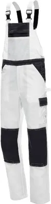 Produktbild von Arbeitshose Nitras Motion Tex Light Latzhose | weiß | 245 g/qm | Gr.27