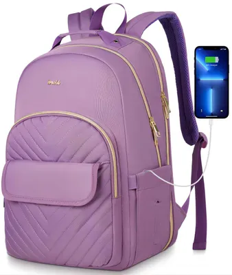 Productafbeelding van Elzusha - Dames Rugzak 17.3" Laptop voor Werk, Reizen en School