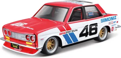 Image de Maisto - BRE Datsun 510, rouge, Tokyo Mods, 1:24