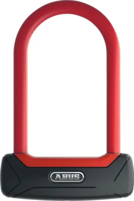 Immagine prodotto di ABUS U-lock Granit Plus 640/135HB150 - Lucchetto per bicicletta extra leggero con grillo rotondo - grillo alto 150 mm - livello di sicurezza ABUS 12 - Nero/Rosso