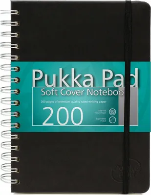 Produktbild von Kołonotatnik Pukka Pad A5 Soft Cover czarny