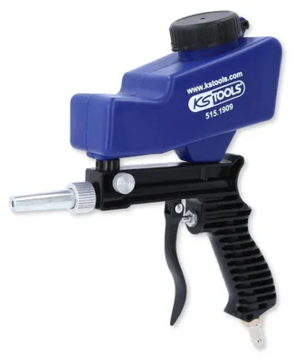 Produktbild von KS Tools Sandstrahlpistole Druckluft 515.1909 260mm I Druckluft Sandstrahlgerät mit integriertem ABS-Vorratsbehälter 600 cm³ I Für Strahlgutkörnung