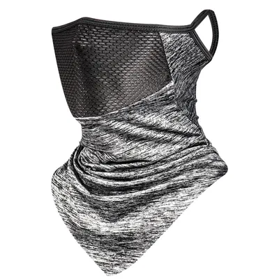 Imagen del producto de Gorro transpirable para exteriores, tipo seda, con protección solar, ideal para montar a caballo, color gris
