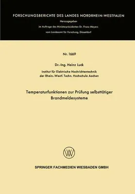 Zdjęcie produktu dla Temperaturfunktionen zur Prüfung selbsttätiger Brandmeldesysteme