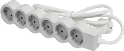 Produktbild von Legrand 694572, 5 m, Drinnen, Abgewinkelt, Grau, Weiß, 6 AC-Ausgänge, 923 g