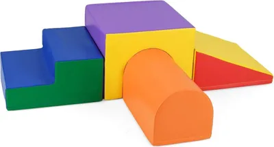 Image de Ensemble de blocs d'escalade en mousse souple - 4 pièces pour enfants
