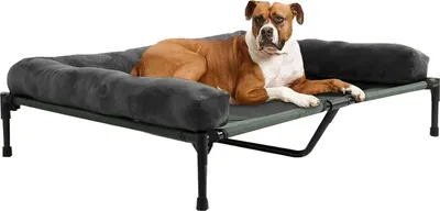Zdjęcie produktu dla Luksusowe legowisko dla psa na nóżkach - Sofa dla psa XXL - 110 × 80 cm - Kosz dla psa - Ławka - Legowisko ortopedyczne dla psa - Leżanka dla psa