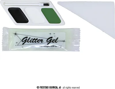 Produktbild von Skelett Halloween Makeup Set Party Gesicht Farbe Schminke Kreativ Gruselig Karneval Kostüm Fasching Festival, Farbe: Mehrfarbig