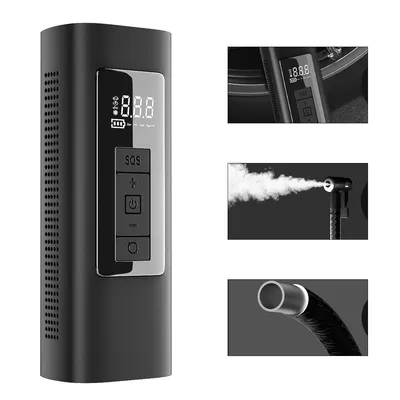 Produktbild von Fahrradpumpe Kabellose Pumpe, 6000mAh mobile Taschenlampe für Fahrräder, Auto