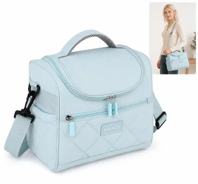 Produktbild von Lunchbag isoliert 9L, Thermo Lunchbox Tasche mit Schultergurt, auslaufsichere Kühltasche & Warmhaltetasche, Meal Prep Tasche für Arbeit Reise