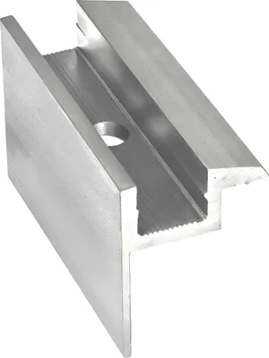Produktbild von 2 Stück Endklemme Silber Befestigung Solarmodule 30mm