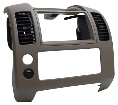 Obrázek produktu pro Náhradní obložení středové konzole přístrojové desky pro vozidla Nissan Frontier, modely 2005-2020. Barva: hnědá. Kód dílu: 68259-ZP16A