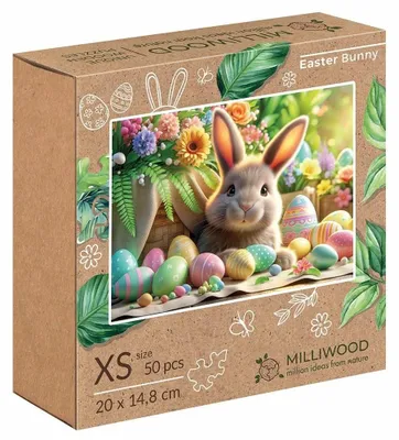 Produktbild von Milliwood Holzpuzzles - Celebrating - Osterhase - Ostern - Easter Bunny - 50 pcs