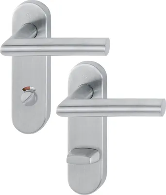 Produktbild von HOPPE Kurzschildgarnitur Ams.E1400/353KH VA F69 RWSK/OL rd Drückergrt - 10720722