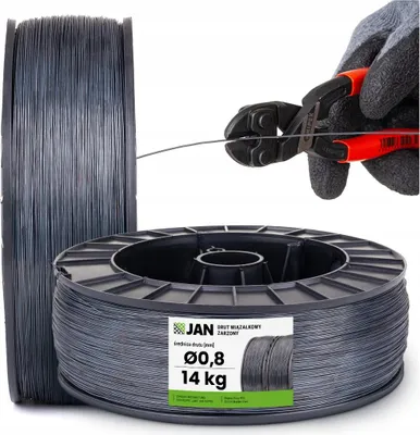 Produktbild von Bewehrungsdraht - Fi 0,8 Mm - Spule 14 Kg - Geglüht - Korrosionsbeständig