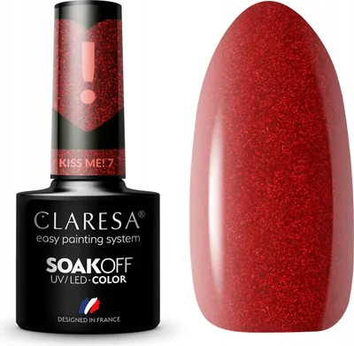 Image de Claresa Soak Off UV/LED Kiss Me ! Vernis hybride 7, 5 g
