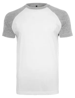 Produktbild von Build Your Brand - Raglan Contrast Tee - White - XL