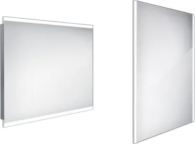 Productafbeelding van LED-spiegel voor de badkamer met verlichting, Nimco, 90 x 70 cm, modelnummer ZP 12019