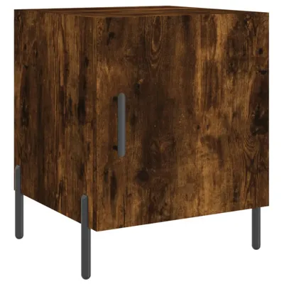 Produktbild von "2026 Aktion"Nachttisch für Schlafzimmer - elegantes Design - Nachtkommode - Räuchereiche 40x40x50cm Holzwerkstoff - Nachttische & -schränke NeuMöbel509680