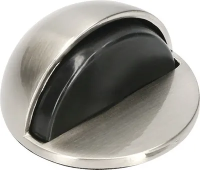 Zdjęcie produktu dla Ogranicznik drzwi, Ø 45 x 25 mm, samoprzylepny, niklowany