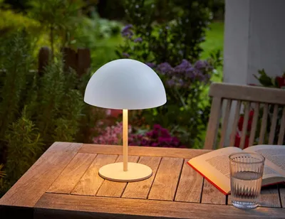 Zdjęcie produktu dla Lampa stołowa LED - lampa dekoracyjna - tworzenie nastroju - sterowanie dotykowe - wysokość 28 cm - biała