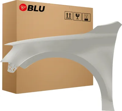 Zdjęcie produktu dla BLU Błotnik pasujący do VW Volkswagen Jetta VI 6 LB7W Lewy Srebrny TungstenSilber | 2010-2018 | Przedni Przód | Lakierowany | Gotowy do montażu | Stal