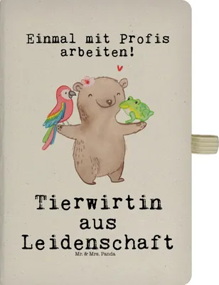 Produktbild von Mr. & Mrs. Panda Journal Tierwirtin Leidenschaft - Transparent - Geschenk, Tagebuch, notizbuch, Jubiläum, Bauernhof, Lustig, Spruch, skizzenbuch a4, Bäuerin, Kladde, DIN