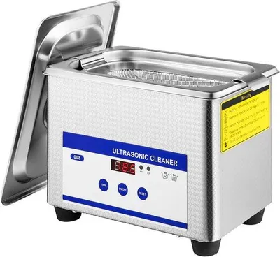 Obrázok produktu pre Elektrický čistič 0,8 l s digitálnou funkciou časovača – 35 W – z nehrdzavejúcej ocele – určený na čistenie šperkov