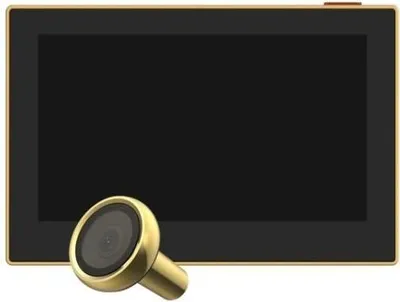 Immagine prodotto di Spioncino intelligente, EZVIZ HP2, 1080p, batteria da 2200 mAh, angolo di visione di 146°, schermo da 4,3 pollici, oro