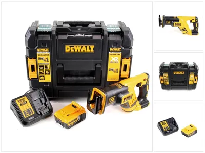 Zdjęcie produktu dla Akumulatorowa pilarka szablasta DeWalt DCS 367 P1 18V bezszczotkowa + 1x akumulator 5.0Ah + ładowarka + TSTAK