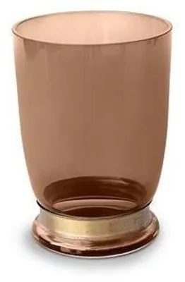 Imagen del producto de Vaso de vidrio ámbar, diámetro 14 cm, altura 20 cm (juego de 3)