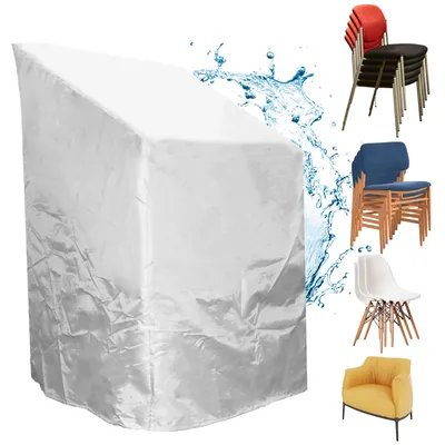 Immagine prodotto di Omgoods - Copertura per mobili da giardino, tessuto Oxford poliestere 210D - Impermeabile e resistente ai raggi UV, dimensioni 65x65x70/120 cm