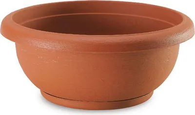 Image de PLASTECNIC S.p.a. Bol à fleurs TERRAE terra avec soucoupe Ø 35 cm
