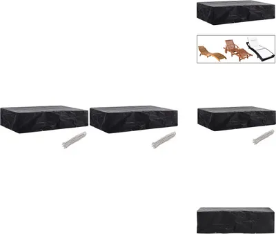 Immagine prodotto di vidaXL Copri sdraio da giardino 2 pezzi 8 occhielli 218x77x55 cm - Coperte protettive per mobili da giardino