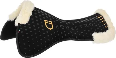 Produktbild von Equestro Eco Wool Memory Halfpad Schwarz Schwarz One Size