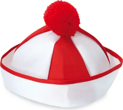 Produktbild von Bobbymütze Mütze Clown rot/weiß Gr. 59 Karneval Fasching Party Cosplay
