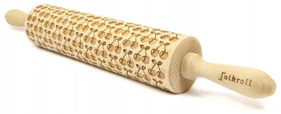 Obrázek produktu pro Folkroll Váleček na těsto Gravírovaný Třešně Ovoce 43 cm