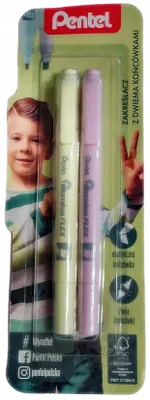 Produktbild von Pentel SLW11P Textmarker mit zwei Spitzen, Gelb